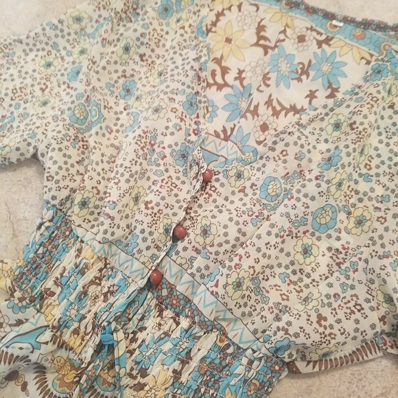 Floral Chiffon Maxi Boho Beach Summer Dress! - Picture 6 of 7